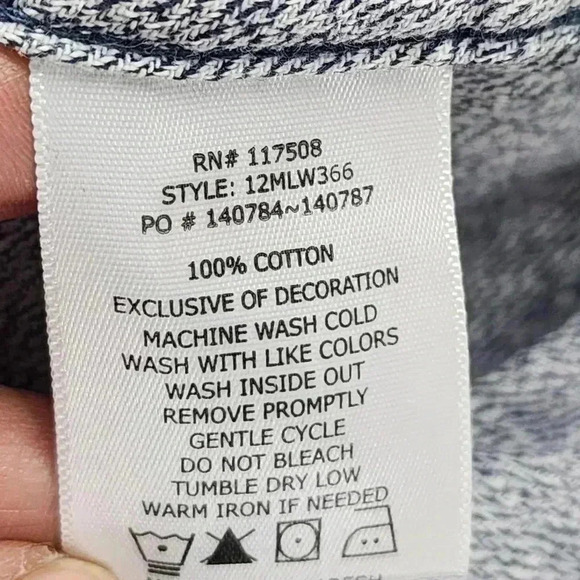 Junk Food Button Down Flannel Long sleeve Gray Shirt Men's M - Picture 5 of 7